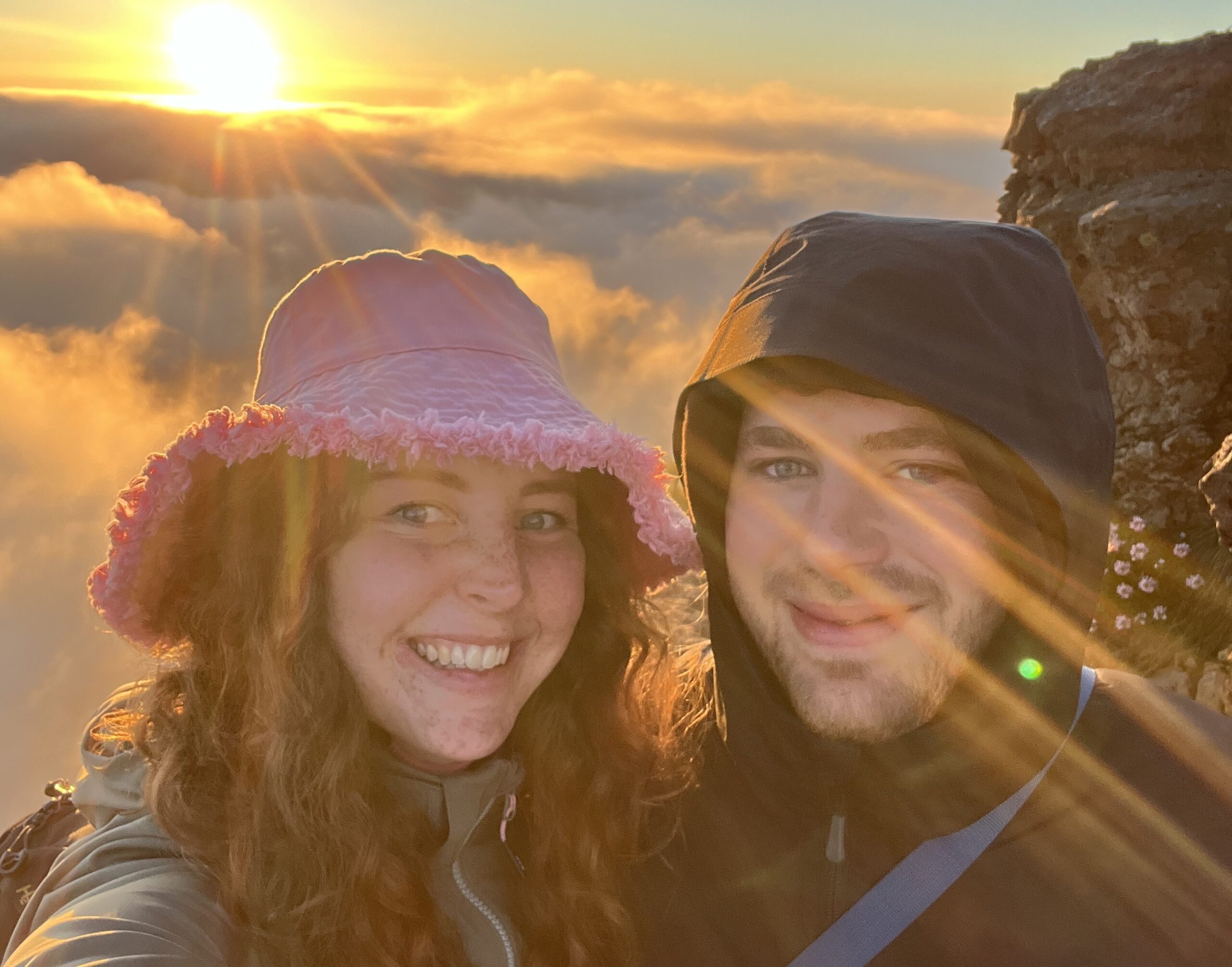 Toby and Olivia at sunrise.