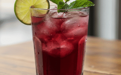 Sobolo Sparkler: Hibiscus Ginger Cooler