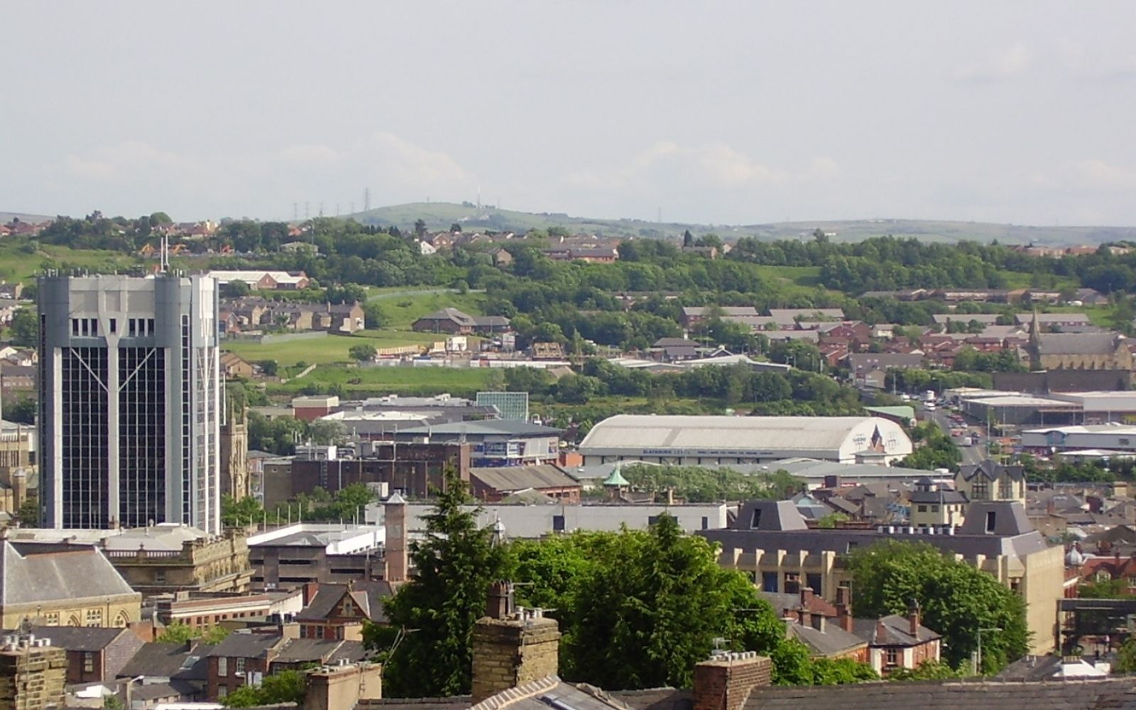 Blackburn city landscape image.
