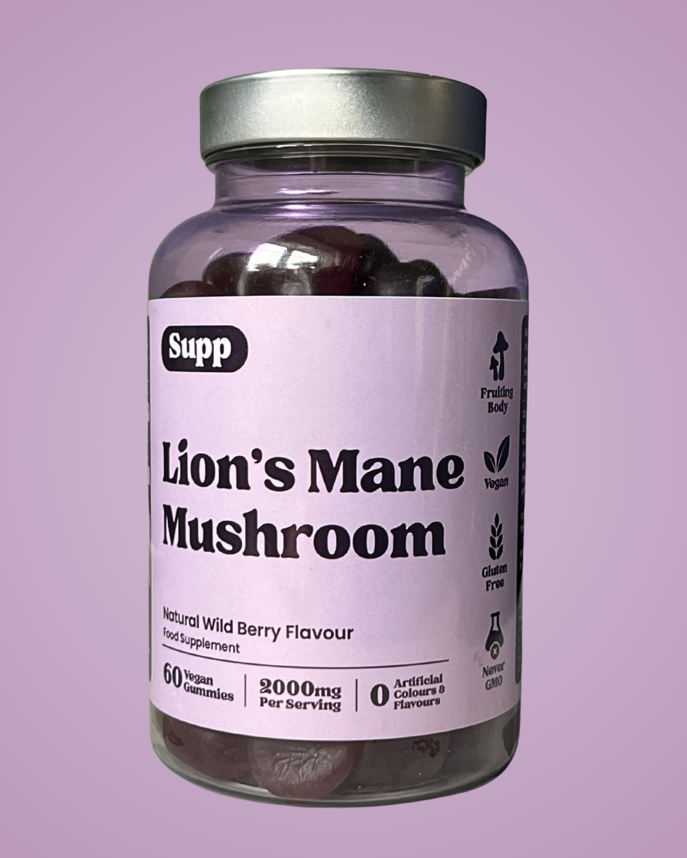 Supp's Lions Mane mushroom product.