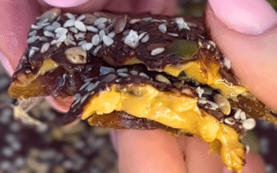 Chocolate, Peanut Butter and Date Snack
