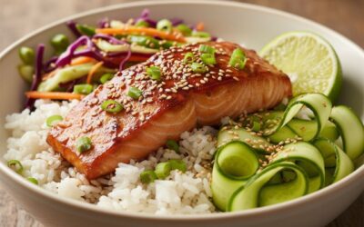 Miso-Ginger Salmon Rice Bowl