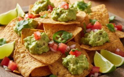 Chipotle‑Lime Avocado & Pico de Gallo on Tortilla Chips