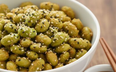 Crispy Miso-Glazed Vegan Edamame Bites