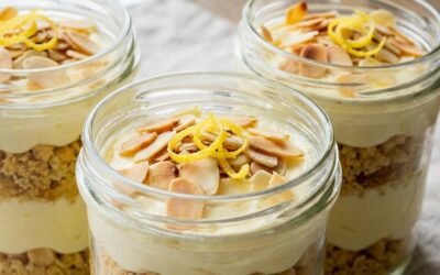 Lemon Almond Cheesecake Cups