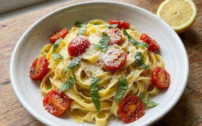 Lemon-Basil Pasta with Cherry Tomatoes