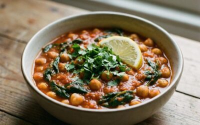 Midday Masala Chickpea & Spinach Curry