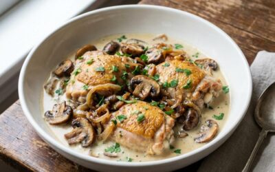 Creamy Mushroom Chicken Fricassee