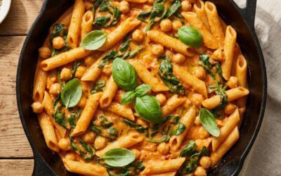 One-Pan Vegan Creamy Tomato Chickpea Pasta